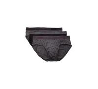 Emporio Armani Core Logoband 3-Pack Brief Briefs, Nero/ST MAGN/Magnete, L Men's