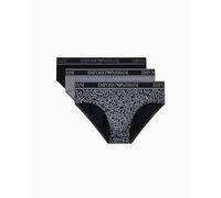 Emporio Armani Core Logoband 3-Pack Brief Mutande da Uomo, Nero
