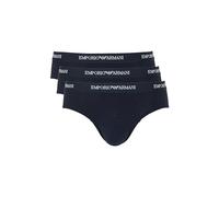 Emporio Armani Man's Core Logoband - Slip da Uomo, Confezione da 3, Colore Blu, L, Armani Blue/Armani Blu/Armani Blue, L