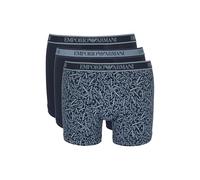 Emporio Armani Core Logoband - Boxer da Uomo, Confezione da 3, Colore Blu, XL, Blu, XL