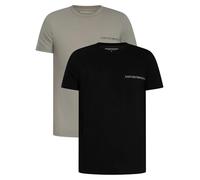 EMPORIO ARMANI Core Logoband - Maglietta Girocollo da Uomo, Confezione da 2, Colore Nero, XL