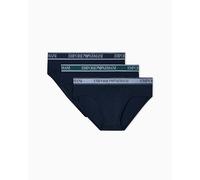 Emporio Armani Uomo Slip da 3 confezioni, Blu