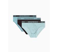Emporio Armani Core Logoband - Slip da Uomo, Confezione da 3, Colore: Marrone, M, Marrone, M