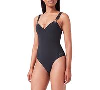 Emporio Armani Costume da Bagno da Donna a Costine, in Lycra One Piece, Nero, S