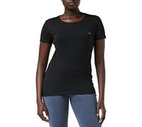 Emporio Armani Crew Neck T-Shirt Iconic Logoband, Maglietta Donna, Nero (Black), M