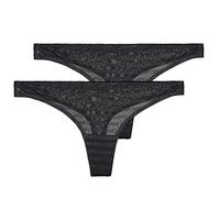 Emporio Armani Culotte e slip ALL OVER LOGO MESH X2 in Nero IT 36 / 38