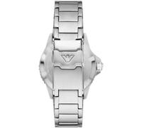 Emporio Armani Orologio a doppio fuso orario GMT da uomo in acciaio, AR11590