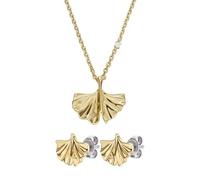Emporio Armani Donna Collana e Orecchini in Ottone Dorato, Set