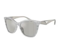 Emporio Armani Donna EA4222U 611487 Occhiali da sole Acetato Grigio Grigio Farfalla Normale Flash