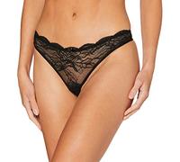 Emporio Armani Donna Thong Virtual Lace Perizoma, Nero, XL