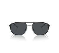 Emporio Armani Ea 2147 Occhiali Da Sole Uomo Nero Squadrato Grigio 58mm
