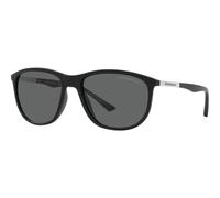 Emporio Armani EA 4201 5001/87 Men's Sunglasses - Matte Black Frame, Dark Gray Lenses