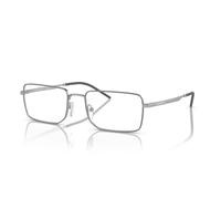 Emporio Armani EA1153 3045 56 Men's Eyeglasses - Matte Silver Frame, Clear Lenses