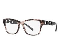 Emporio Armani EA3222U 5410 51 Women's Eyeglasses - Shiny Pink Havana and Shiny Black Frame, Clear Lenses