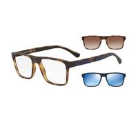 Emporio Armani EA4115 5089/1W 54 Men's Eyeglasses with Two Interchangeable Clip-Ons