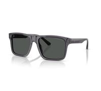 Emporio Armani EA4232 610687 Men's Sunglasses - Transparent Dark Gray Frame, Smoke Lenses, 57mm