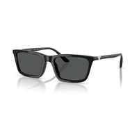 Emporio Armani EA4239U 501787 Women's Sunglasses - Shiny Black Frame, Dark Gray Lenses