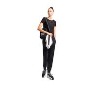 EMPORIO ARMANI EA7 7W000184 AF10373 TSHIRT MAGLIETTA COTONE ELASTAN DONNA BLACK
