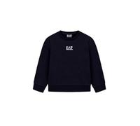 Emporio Armani EA7 Felpa Girocollo Invernale da Bambini e Ragazzi Core Identity Boy in Misto Cotone Organico ASV, 7B000161 (IT, età, 12 Anni, Regular, Nero)