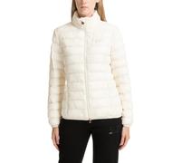 Emporio Armani EA7 Giacca in Piumino da Donna Bianca Cappuccio Grigia, S
