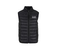 Emporio Armani EA7 Gilet da Uomo in Vera Piuma Packable Core Identity - 8NPQ01 (4XL, Black/Silver)