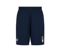 Emporio Armani EA7 Italia Team Olimpiadi, Bermuda Uomo in Cotone (IT, Testo, XL, Regular, Regular, Blu Italia)