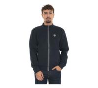 Emporio Armani EA7, ,Jackets ,Uomo ,Blu ,2XL Felpa con Zip e Profili a Contrasto