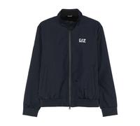 Emporio Armani EA7, ,Jackets ,Uomo ,Blu ,L Giacca Blouson Leggera con Logo e Zip