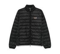 Emporio Armani EA7, ,Jackets ,Uomo ,Nero ,5XL Cappotto nero con zip e tasche