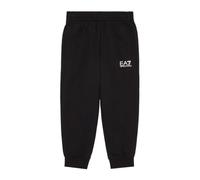 Emporio Armani EA7 Pantaloni con Polsino da Bambini e Ragazzi Jogger Core Identity Boy in cotone Garzato, 7B000027 (IT, Età, 14 anni, Regular, Nero)