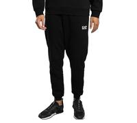 Emporio Armani EA7 Pantaloni da Uomo Jogger Core Identity in Cotone Felpato, 8NPP64 (IT, Testo, XXL, Regular, Regular, Nero)