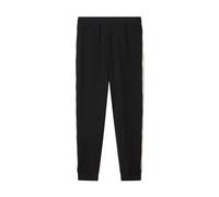 Emporio Armani EA7 Pantaloni Jogger Logo Series in Misto Cotone da Uomo, 7M001482 (IT, Testo, L, Regular, Regular, Nero)