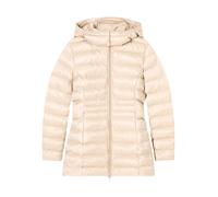 Emporio Armani EA7 - Piumino a pisello con cappuccio in nylon imbottito - - Coats - Donna - Beige - M
