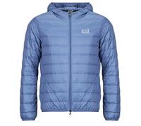 Emporio Armani EA7 Piumino TRAIN CORE ID DOWN LIGHT JACKET HOODIE CC 8NPB24 in Blu EU XS