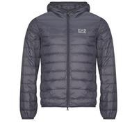 Emporio Armani EA7 Piumino TRAIN CORE ID DOWN LIGHT JACKET HOODIE CC 8NPB24 in Grigio EU L