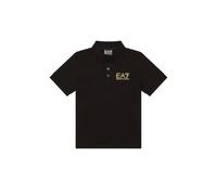 Emporio Armani EA7 Polo Core Identity Boy per Bambini e Ragazzi in Cotone, 7B000022 (IT, Età, 16 anni, Regular, Nero)
