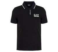 Emporio Armani EA7 Polo da Uomo a Maniche Corte Summer Block in Cotone - 3DPF17 (XXL, Nero)