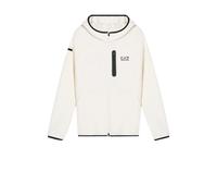 Emporio Armani EA7, ,Sweatshirts & Hoodies ,Uomo ,Bianco ,S Felpa con Cappuccio Dynamic Athlete
