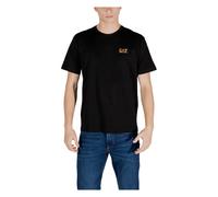 Emporio Armani EA7 - T-Shirt a Maniche Corte in Cotone - - Tops - Uomo - Nero - L