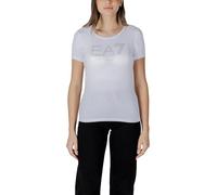 Emporio armani ea7 t-shirt con logo strass donna - s