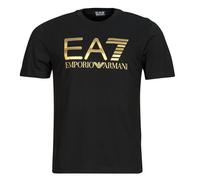 Emporio Armani EA7 T-shirt TRAIN LOGO SERIES M TEE BIG LOGO SS - TRAIN LOGO SERIES M TEE BI in Nero EU S