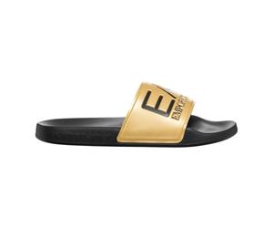 Emporio Armani EA7 - Tape Logo Slider - - Shoes - Uomo - Nero - 44 EU