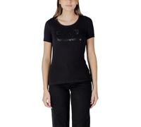 Emporio Armani EA7, ,Tops ,Donna ,Nero ,S T-Shirt a Maniche Corte