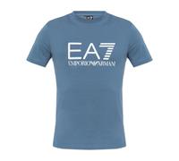 Emporio Armani EA7, ,Tops ,Uomo ,Blu ,XL T-shirt con logo stampato