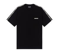 Emporio Armani EA7, ,Tops ,Uomo ,Nero ,XL T-shirt girocollo in cotone Logo Series