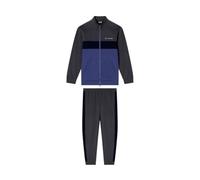 Emporio Armani EA7 Tuta Athletic Colour Block in misto cotone felpato organico ASV, 7M000941 (IT, Testo, 3XL, Regular, Regular, Asphalt)