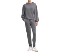 Emporio Armani EA7 Tuta da Donna in Modal Relaxed Fit, 7W000194 (IT, Testo, L, Regular, Regular, Asphalt)