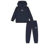 Emporio Armani EA7 Tuta Invernale da Bambini e Ragazzi Core Identity Boy in misto cotone organico ASV, 7B000164 (IT, Età, 8 anni, Regular, Blue)