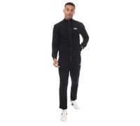 Emporio Armani EA7 Tuta Uomo Core Identity in Jersey Cotone con Zip (Black) S