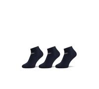 Emporio Armani Eagle Logo 3-Pack Sneaker Socks, Calzini Uomo, Multicolore (Marine-Marine-Marine), S-M
